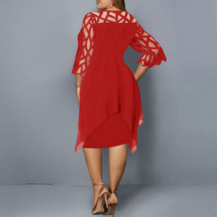 Damen Abendkleid Mit Cut-Out-Ärmeln | Midi