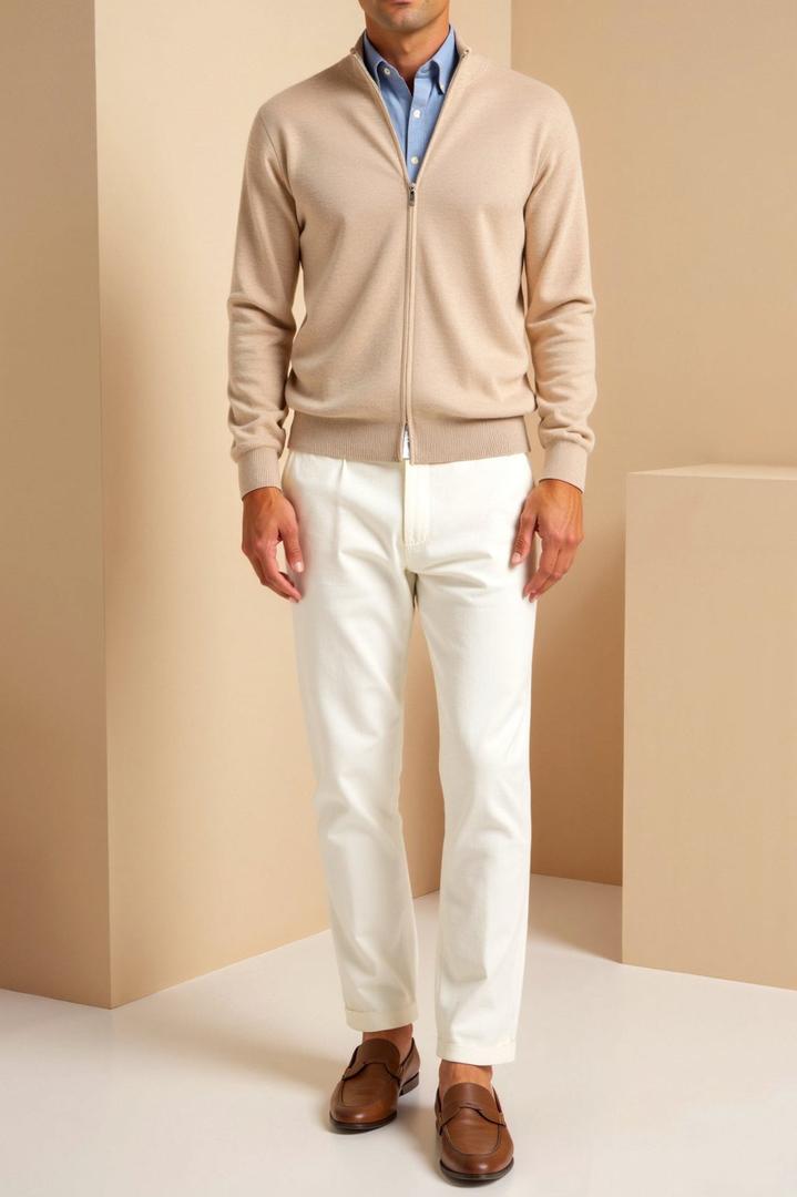 Herren Slim-Fit-Cardigan | Langarm