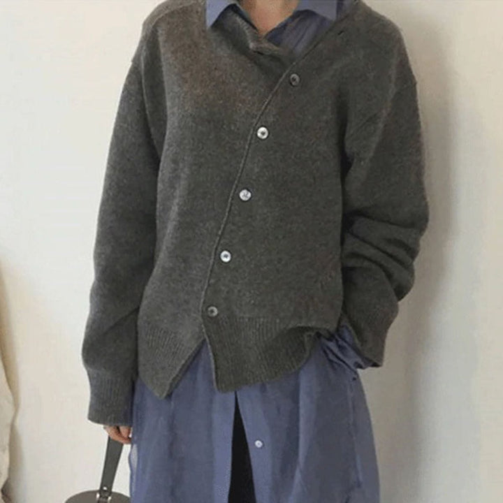 Damen Strickjacke Mit Knopfleiste | Winter
