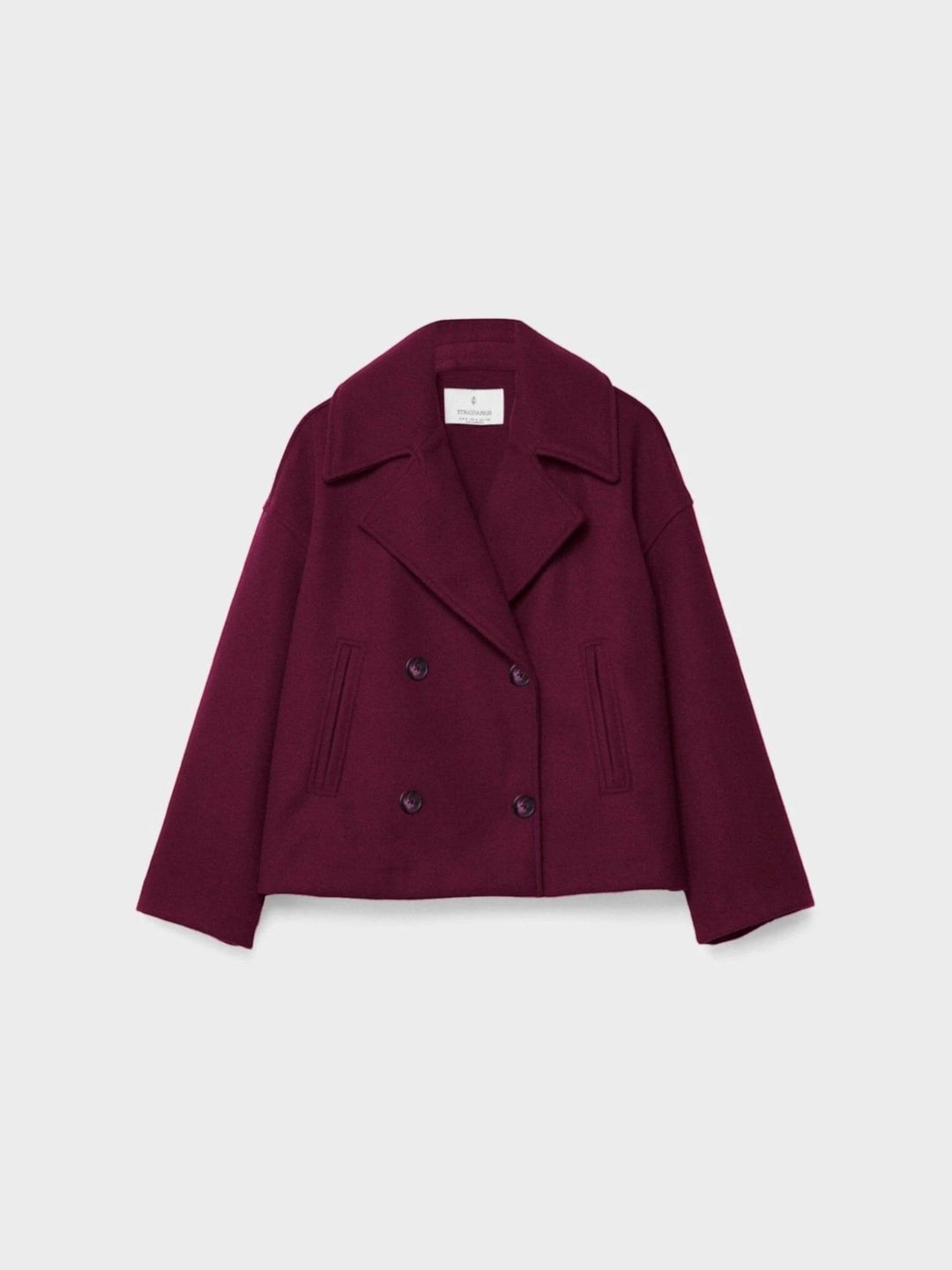 Kurze Oversized Jacke Für Damen | Knopfdetail