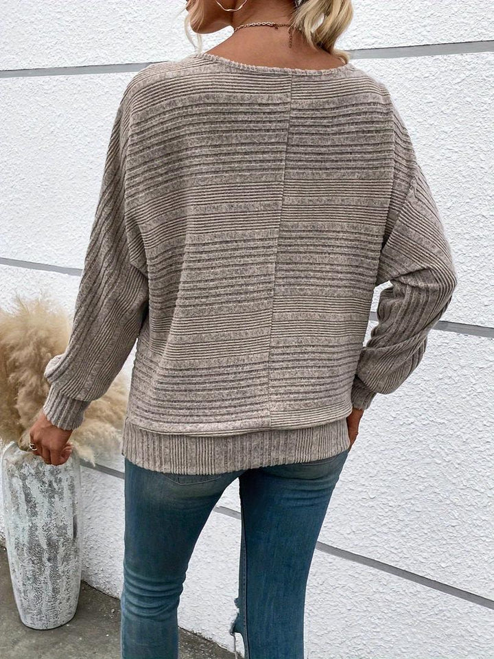 Damen Trendige Pullover Mit Rundhalsausschnitt | Winter