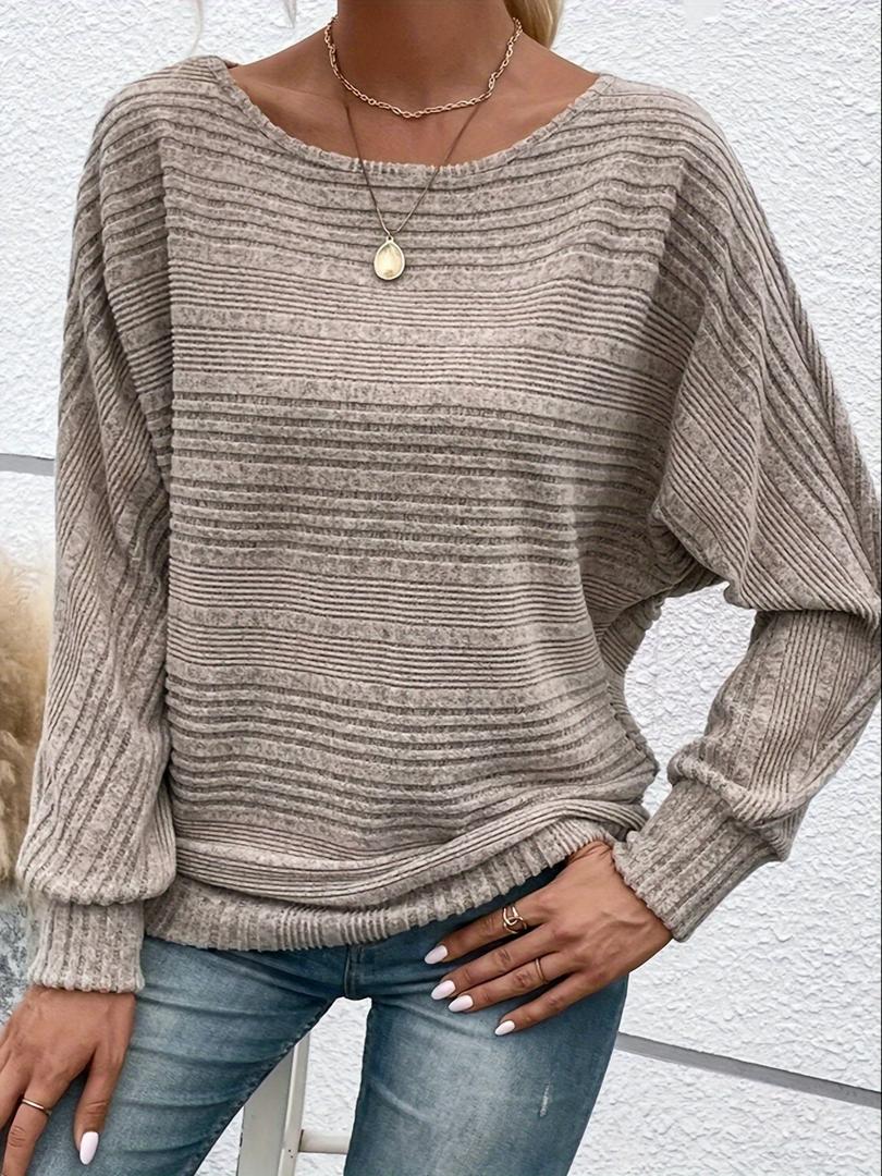 Damen Trendige Pullover Mit Rundhalsausschnitt | Winter