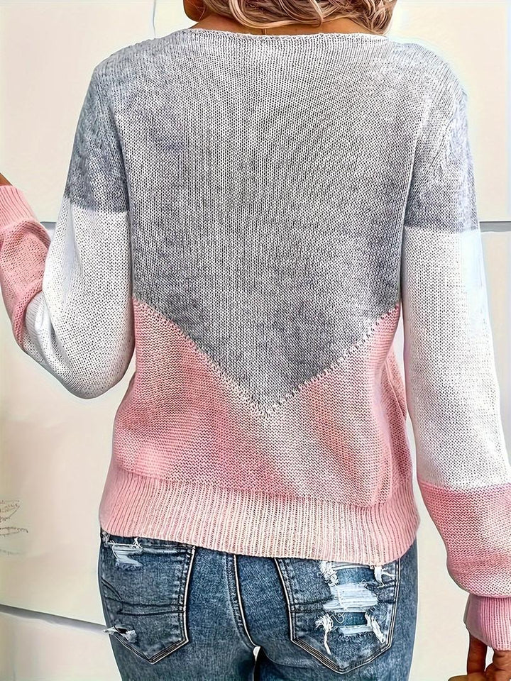 Damen Trendige Pullover Mit Langarm | Stylischer Ausschnitt