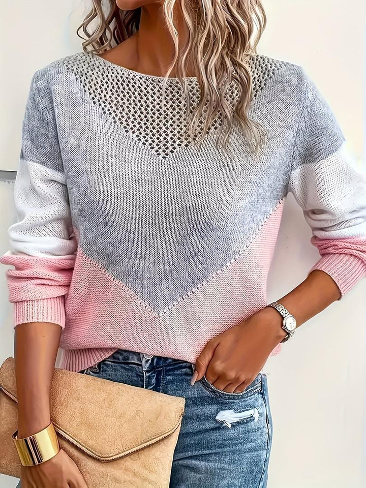 Damen Trendige Pullover Mit Langarm | Stylischer Ausschnitt