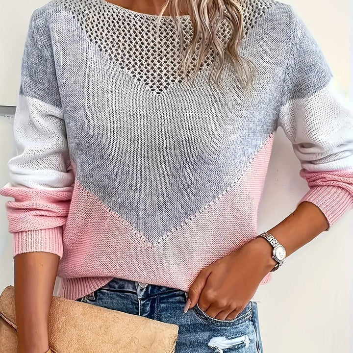 Damen Trendige Pullover Mit Langarm | Stylischer Ausschnitt