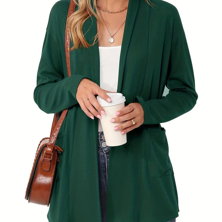 Damen Strickcardigan Mit Langarm | Offener Vordere