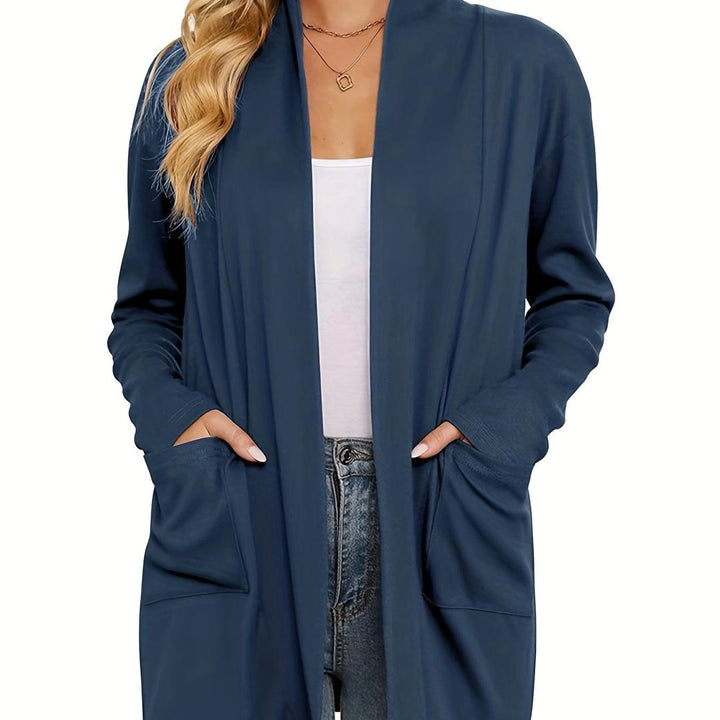 Damen Strickcardigan Mit Langarm | Offener Vordere