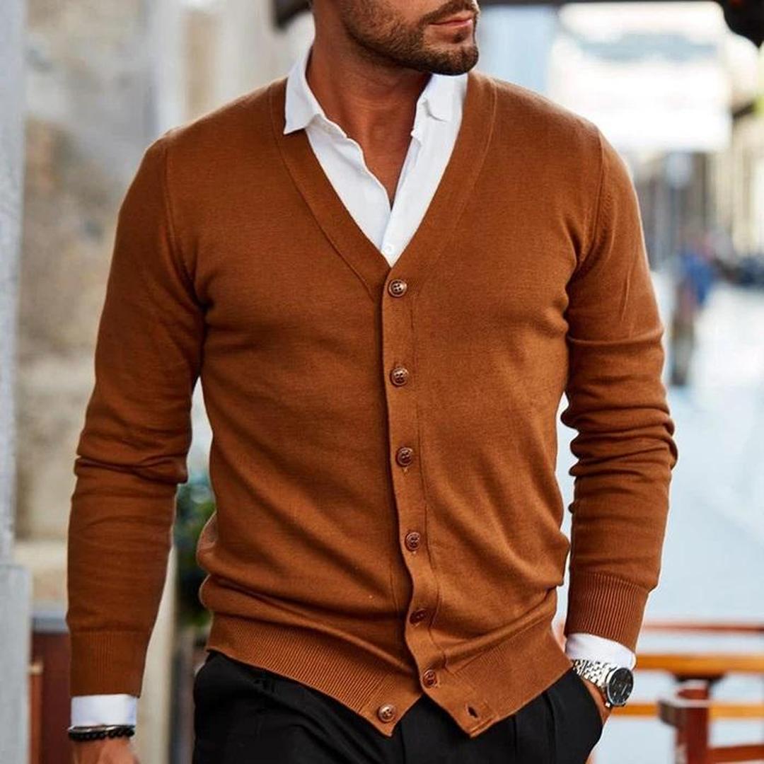Herren Freizeit-Cardigan | Mit Knöpfen