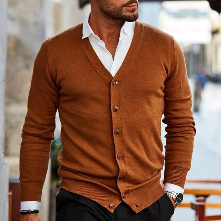 Herren Freizeit-Cardigan | Mit Knöpfen
