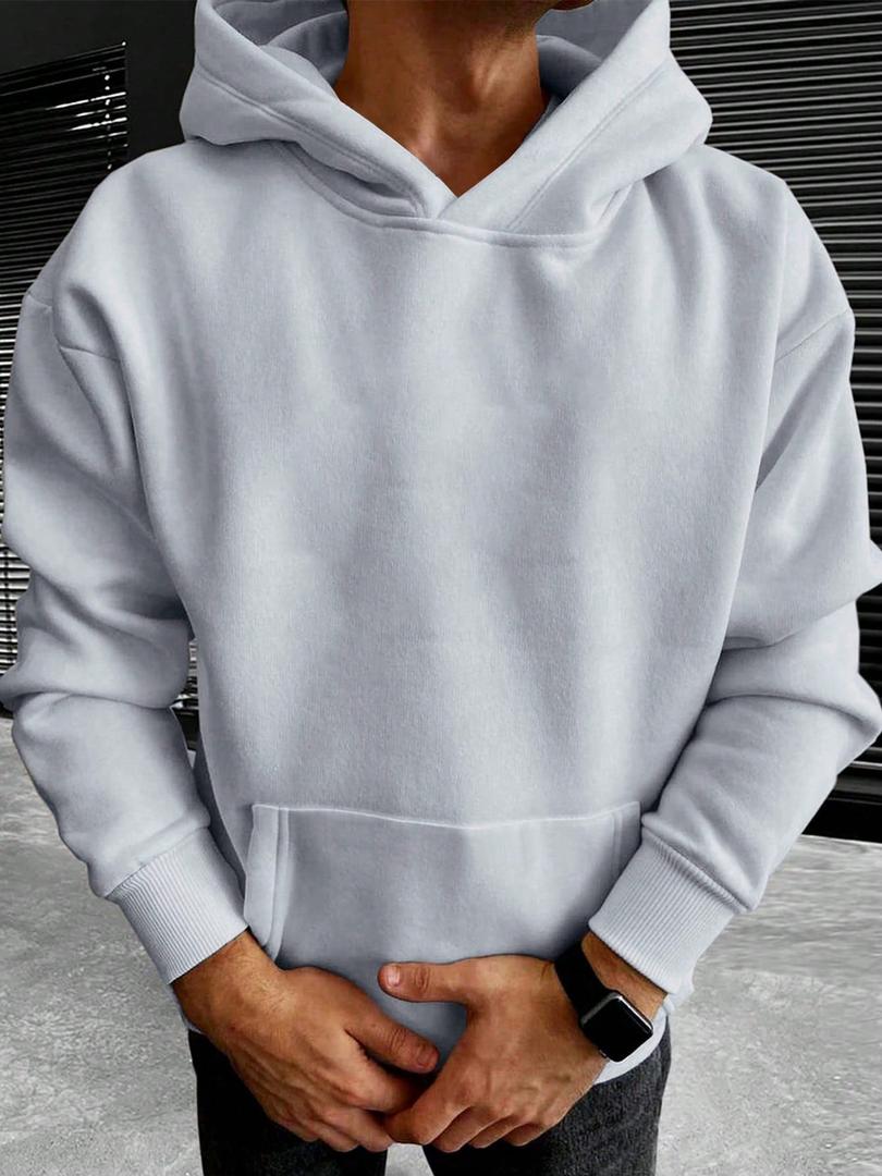 Herren Hoodie Mit Tasche | Einfarbig