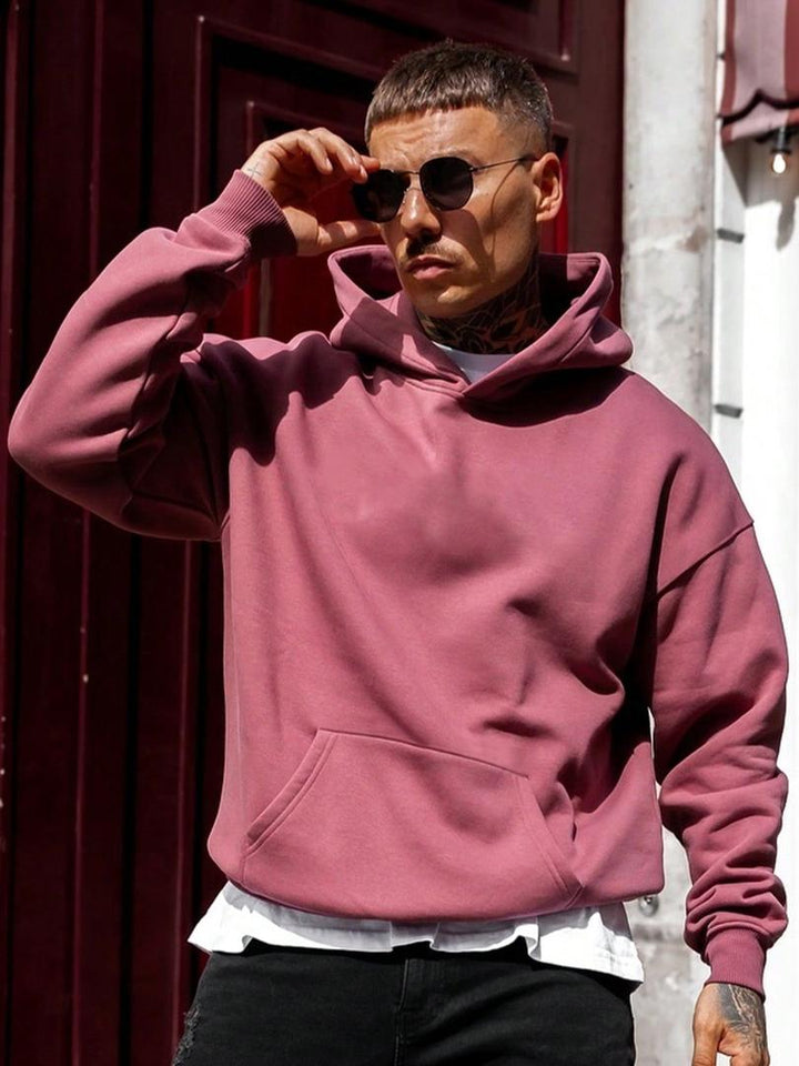 Herren Hoodie Mit Tasche | Einfarbig