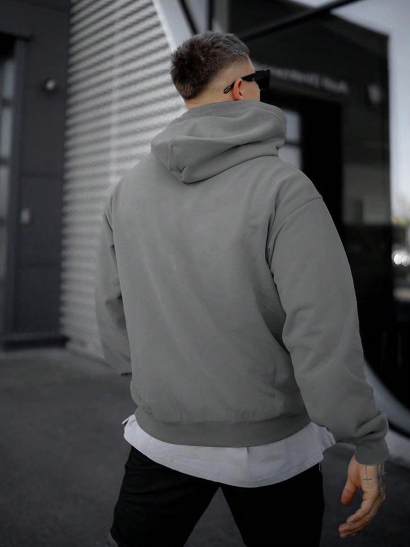 Herren Hoodie Mit Tasche | Einfarbig