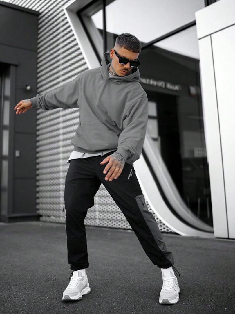 Herren Hoodie Mit Tasche | Einfarbig