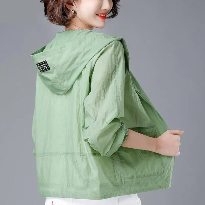 Damen Freizeit Regenjacke | Mit Kapuze