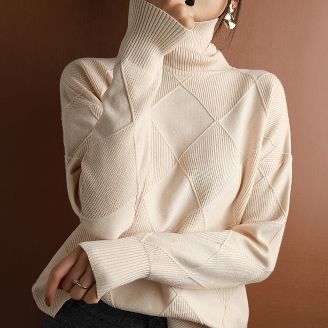 Freizeit Rollkragenpullover Für Damen | Winter