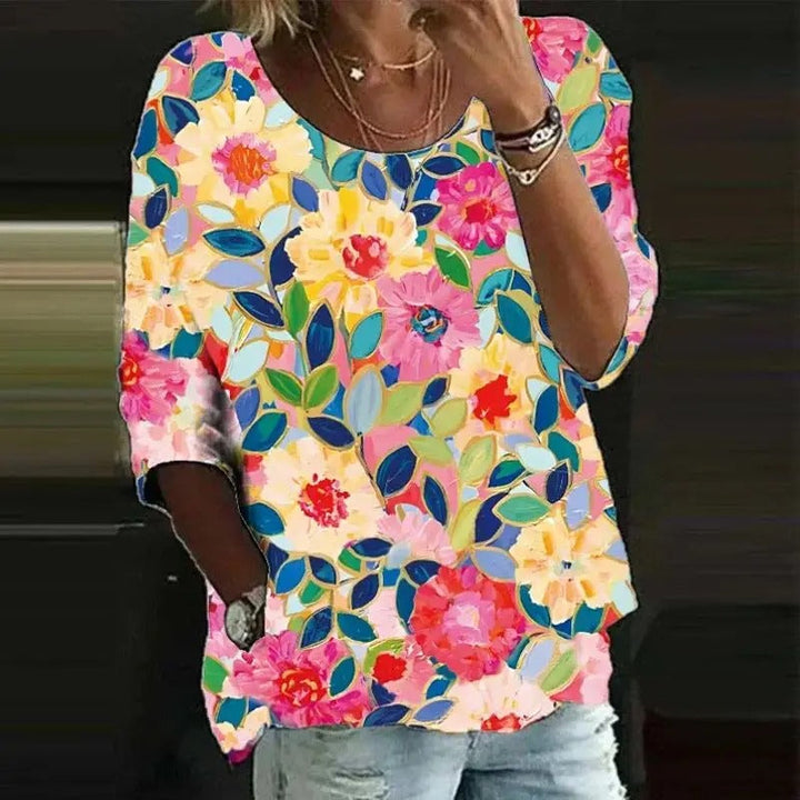Damenshirt mit Blumenmuster