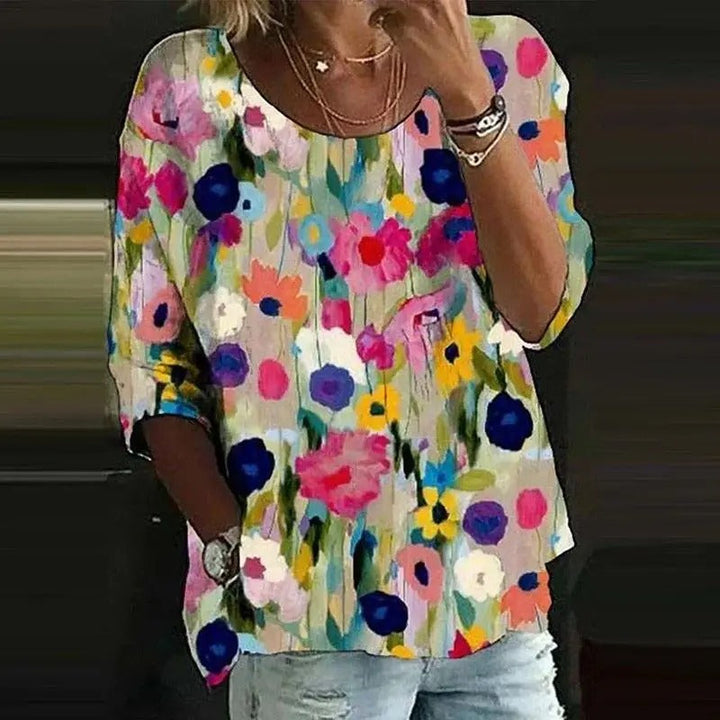 Damenshirt mit Blumenmuster