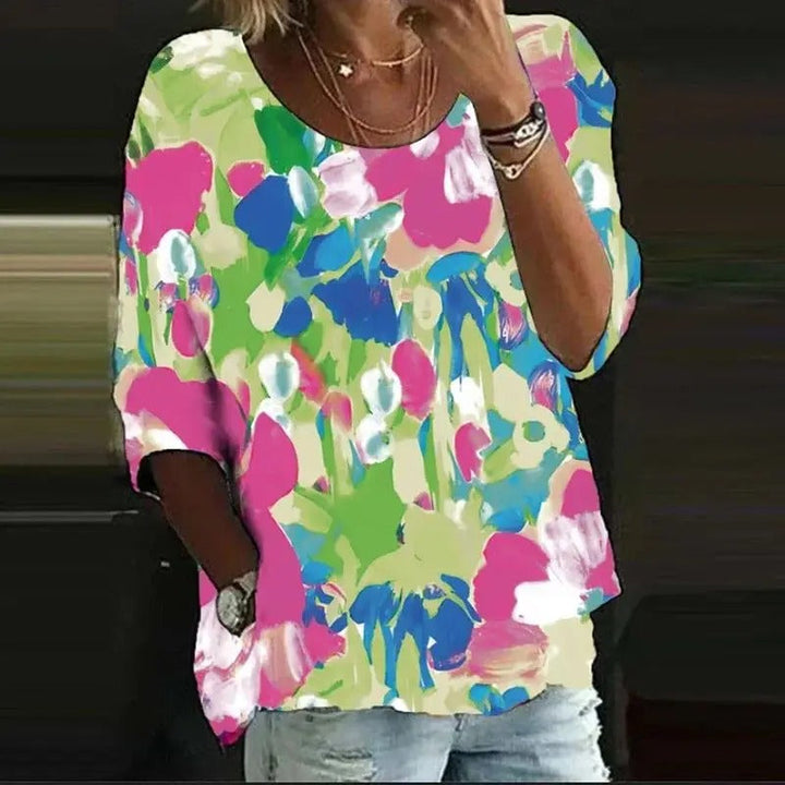 Damenshirt mit Blumenmuster