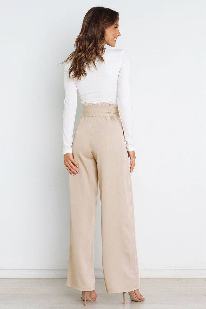 Damen Leinenhose Mit Hoher Taille | Stilvoll