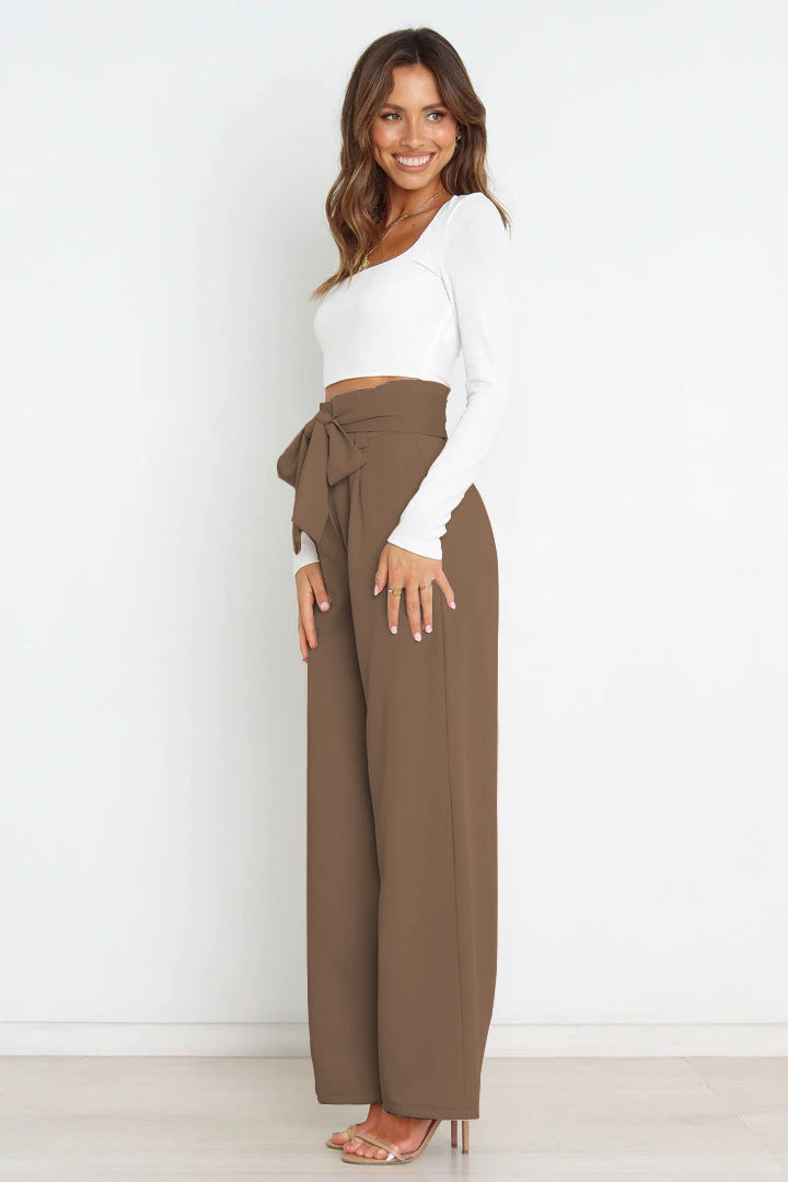 Damen Leinenhose Mit Hoher Taille | Stilvoll