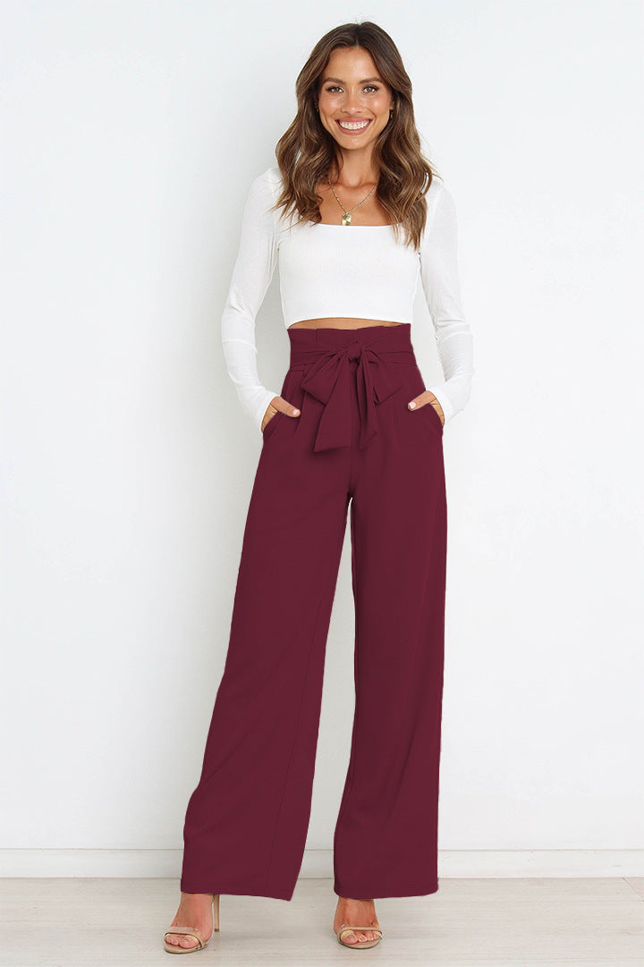 Damen Leinenhose Mit Hoher Taille | Stilvoll