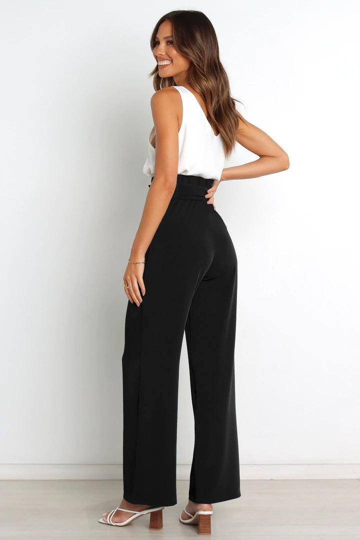 Damen Leinenhose Mit Hoher Taille | Stilvoll