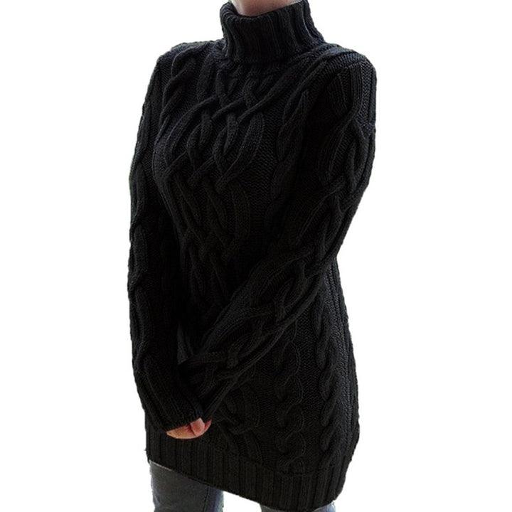 Oversized Gestricktes Damenkleid | Lange Ärmel