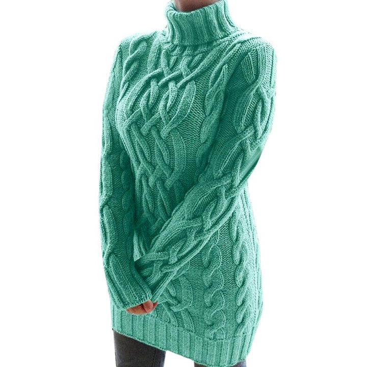 Oversized Gestricktes Damenkleid | Lange Ärmel