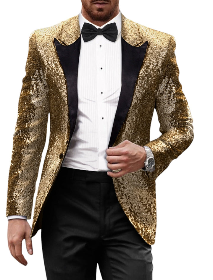 Retro Glitzerblazer Für Herren | Stilvoll